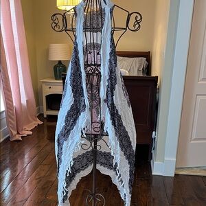 Pink and Black cotton cover up